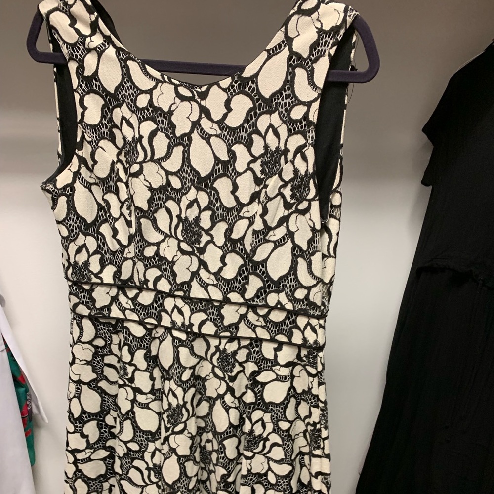 Aqua floral embroidered dress